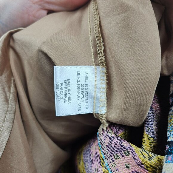 ModCloth Floral Geometric Pattern Dress Collar Pockets Womens 4XL Short Sleeve - Picture 4 of 16